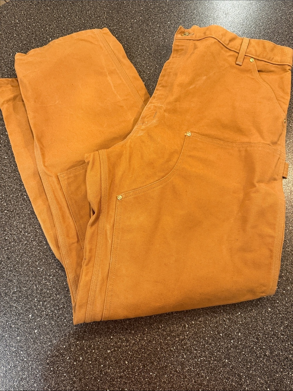 Carhartt Firm B01 Straight Leg Duck Double-Front work pants - 42 waist 34 length